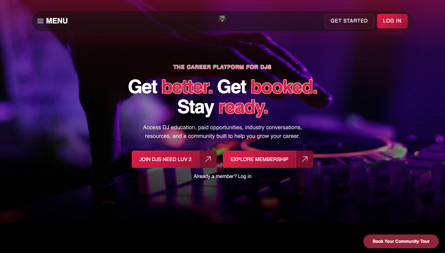 DJs Need Luv 2 platform preview